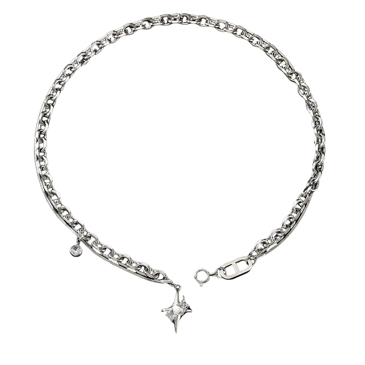 Star Burst Necklace – Stainless Steel