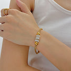 Zircon Snake Chain Necklace - Pindu